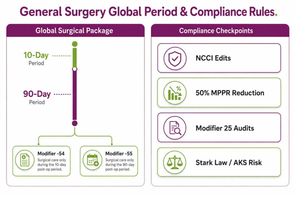 General Surgery Global Period & Compliance Rules