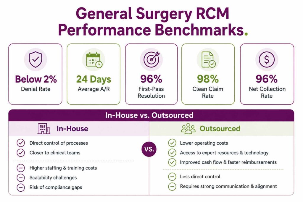 General Surgery RCM Performance Benchmarks