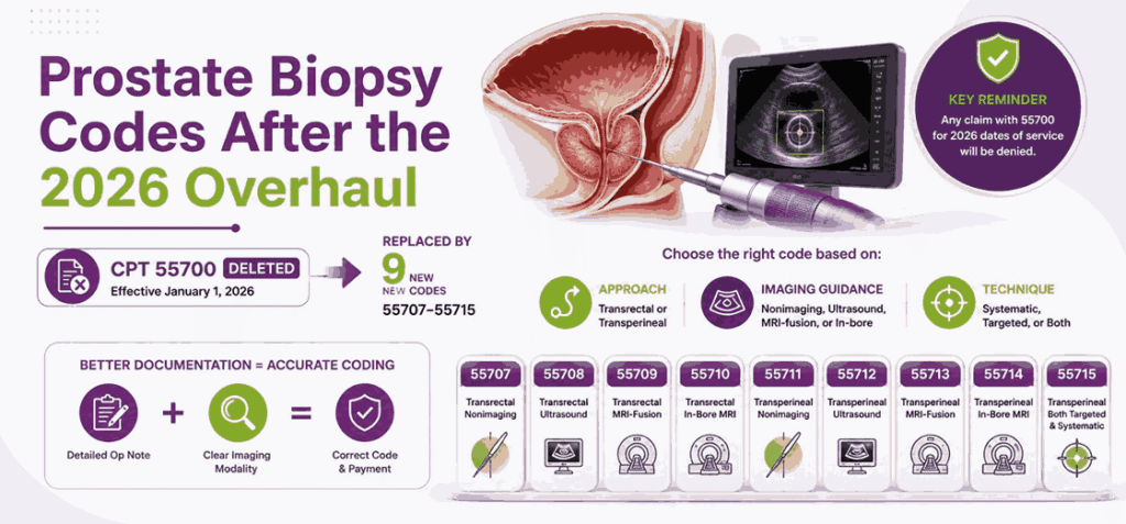 Prostate Biopsy Codes After the 2026 Overhaul