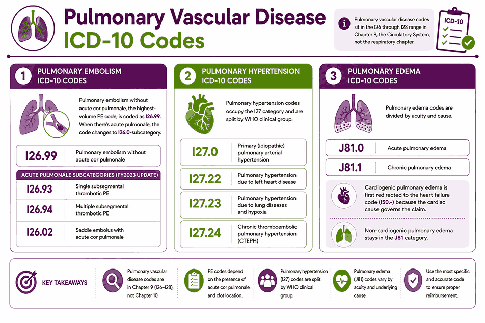 Pulmonary Vascular Disease ICD-10 Codes