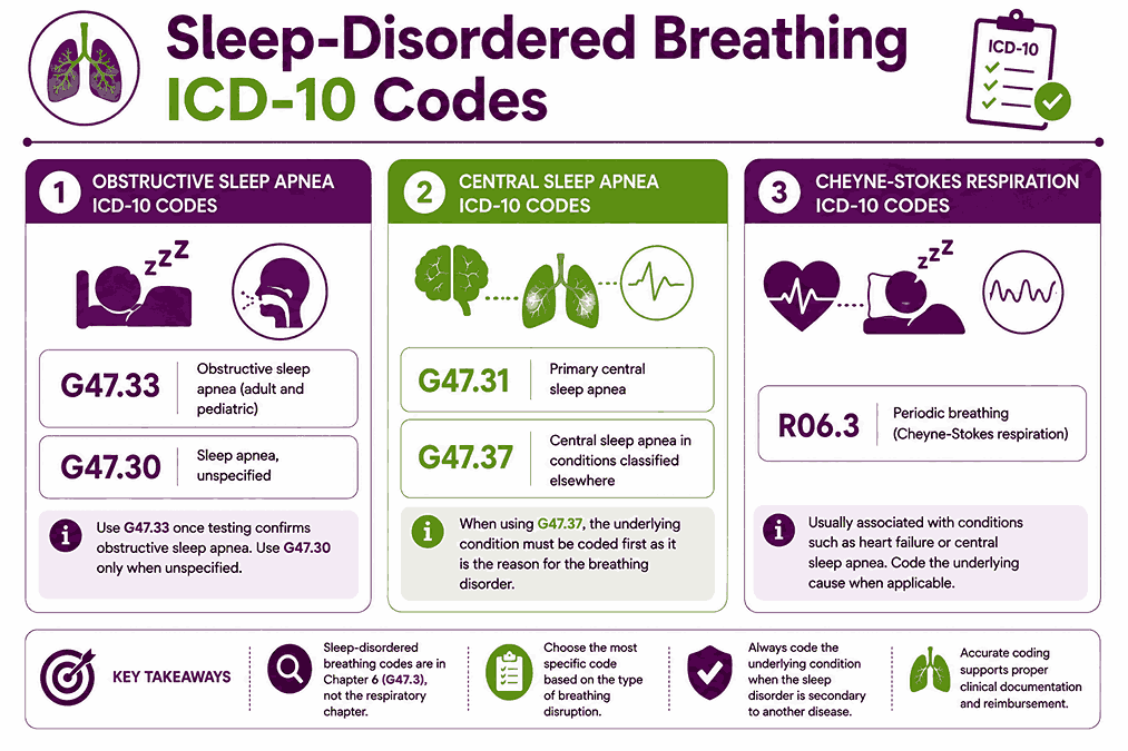 Sleep-Disordered Breathing ICD-10 Codes