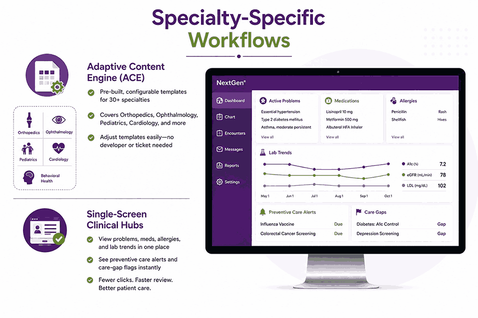 Specialty-Specific Workflows