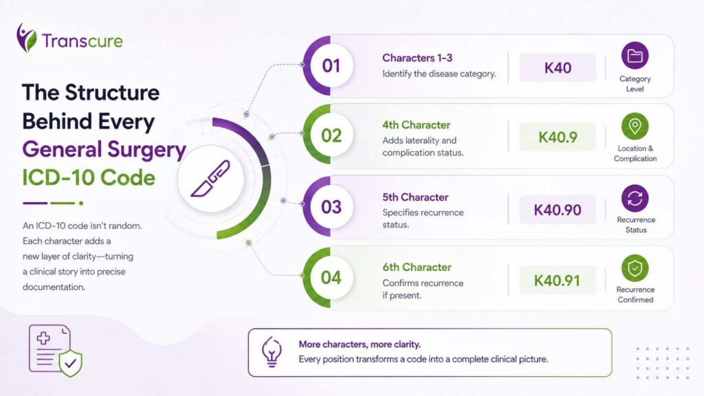 The Structure Behind every General Surgery ICD-10 Codes