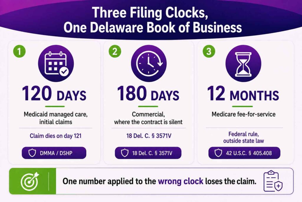 Three Filling Clocks One Delware Book Of Business