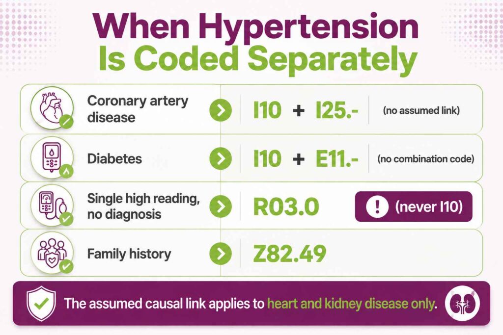 When Hypertension is Coded Seprately