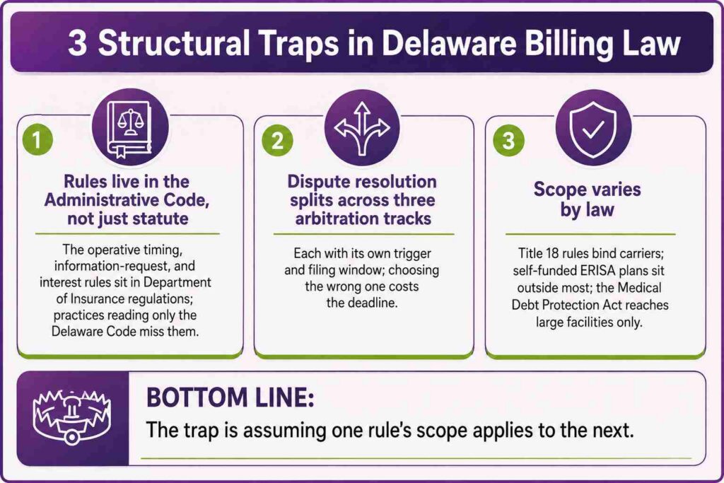 3 Structural Traps in Delware Billing Law