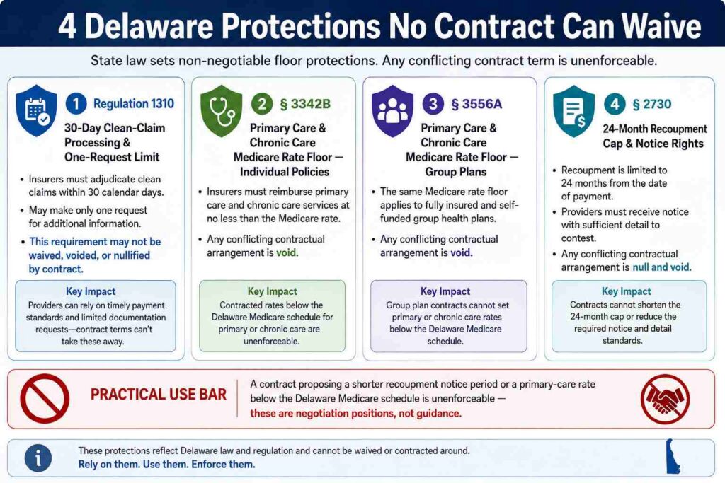 4 Delware Protection No contract Can Waive