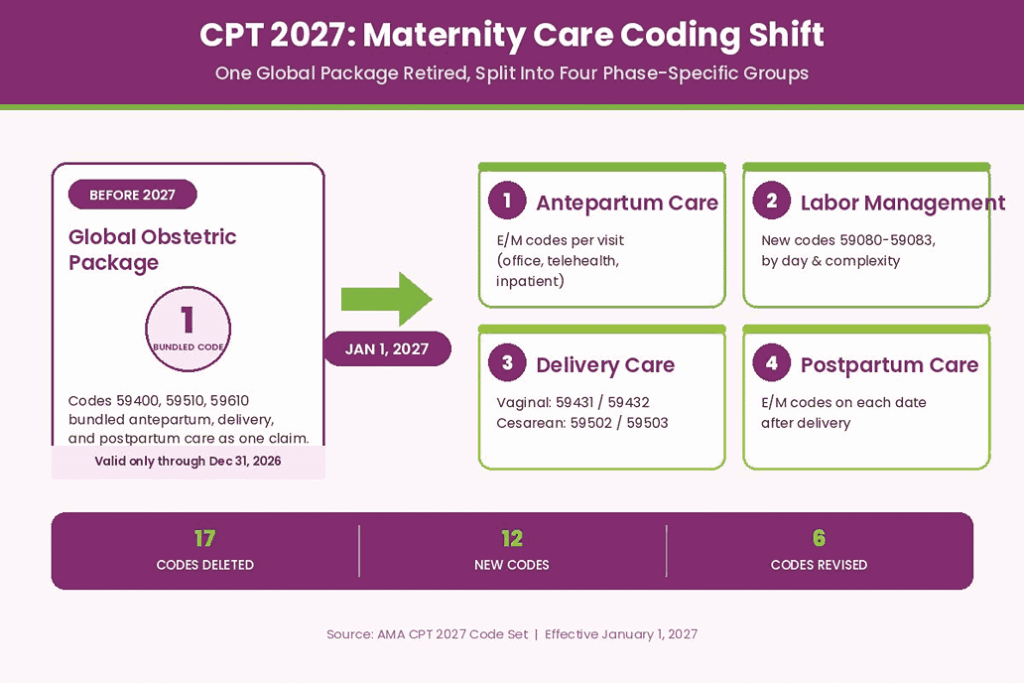 CPT 2027 Maternity Care Coding Shift