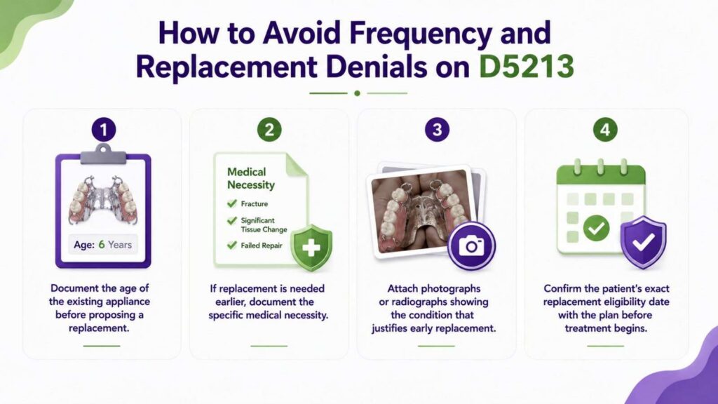 How to Avoid Frequency and Replacement Denials on D5213