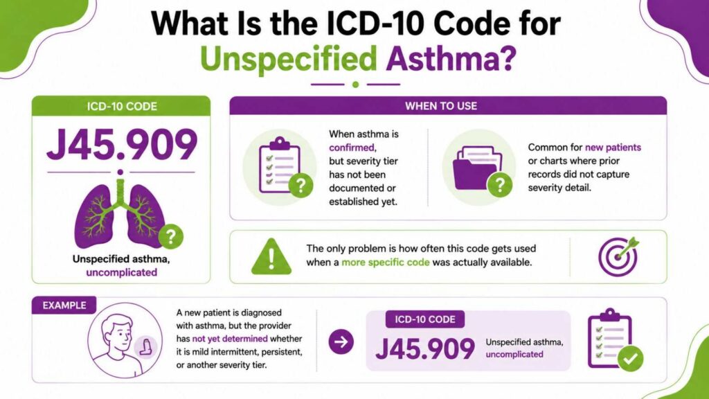 ICD-10 Code for Unspecified Asthma