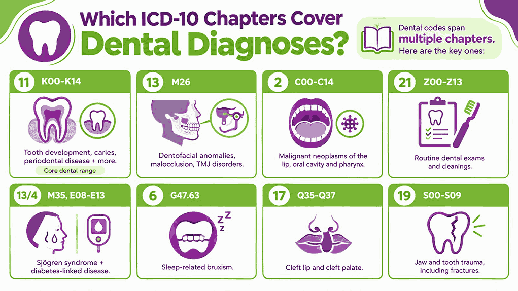 Which ICD-10 Chapters Cover Dental Diagnosis