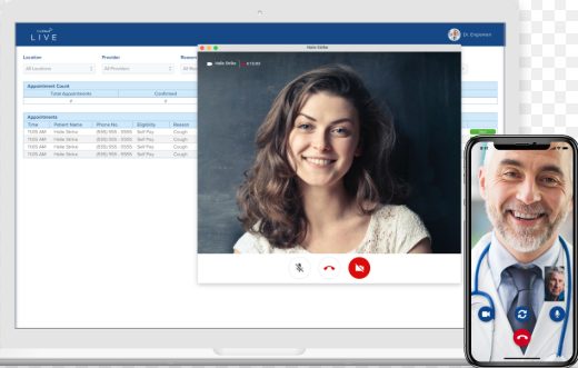Online self scheduling with rules by visit type, ppointment reminders by text, email, and voice.