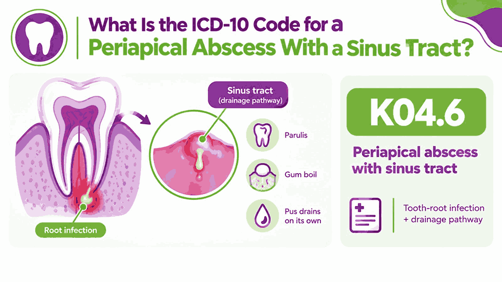 What Is the ICD-10 Code for a Periapical Abscess With a Sinus Tract