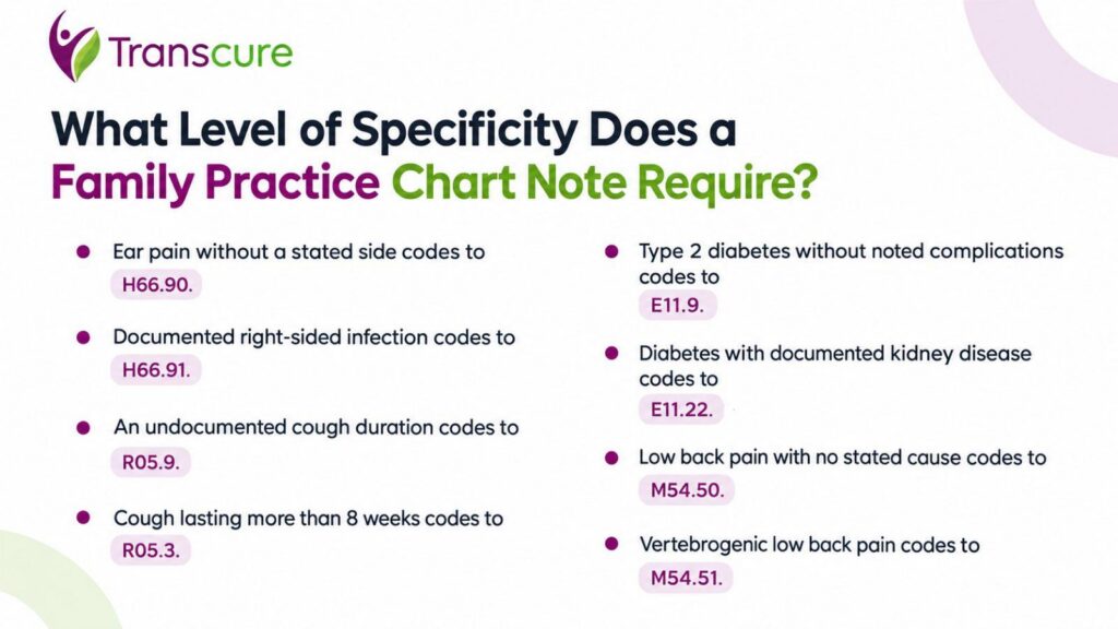 What Level of Specificity Does a Family Practice Chart Note Require