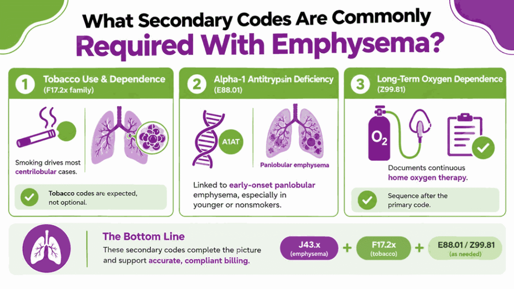 What Secondary Codes Are Commonly Required With Emphysema