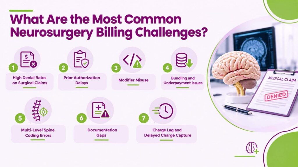 What are the most common Neurosurgery Billing challenges
