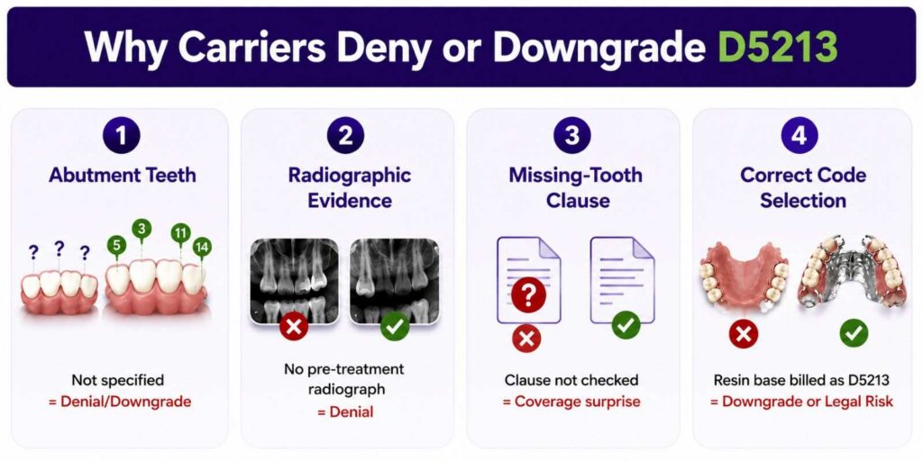 Why Carriers Deny or Downgrade D5213