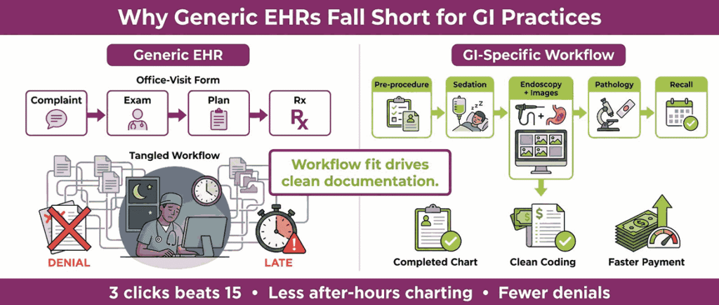 Why Generic EHRs Fall Short for GI Practices