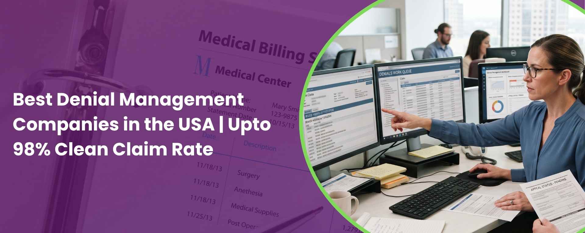 Best Denial Management Companies in the USA Upto 98% Clean Claim Rate