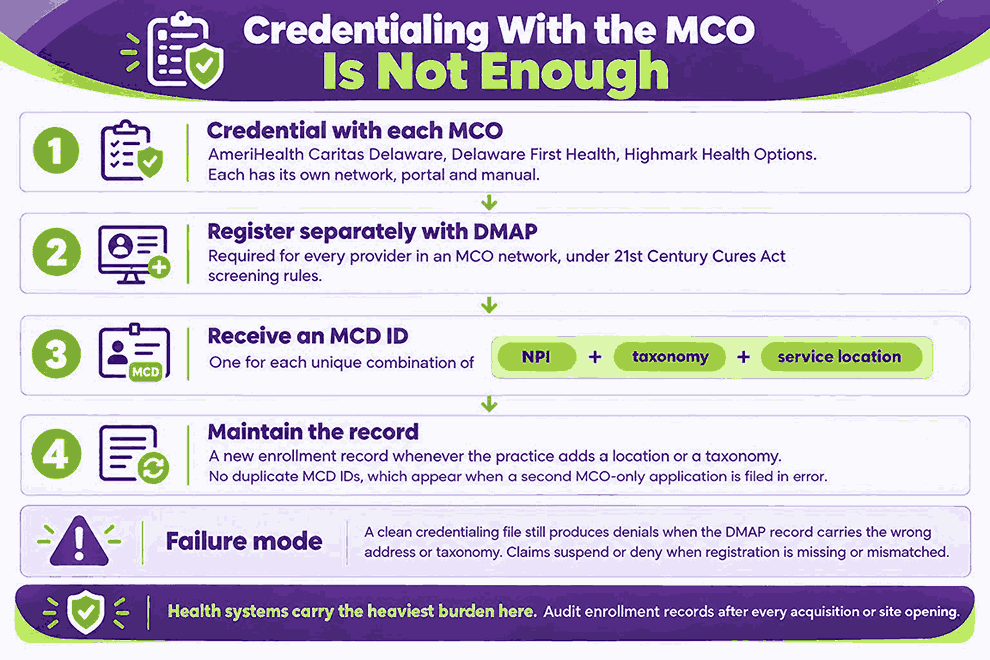 Credentialing With The MCO is Not Enough