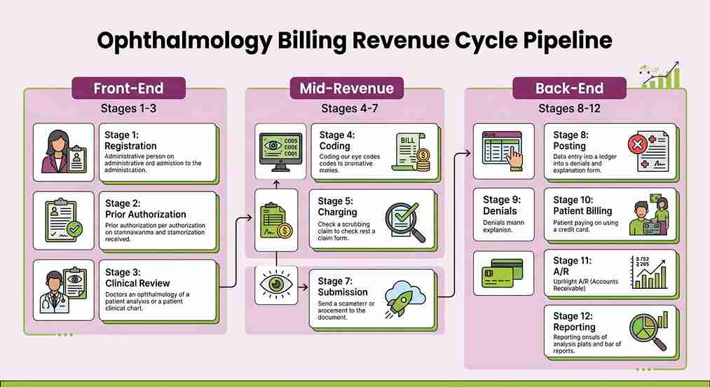 Ophthalmology Billing Revenue Cycle Pipeline
