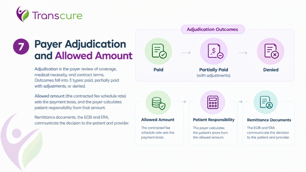 Payer Adjudication and Allowed Amount