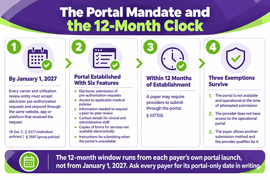 The Portal Mandate and the 12-Month Clock