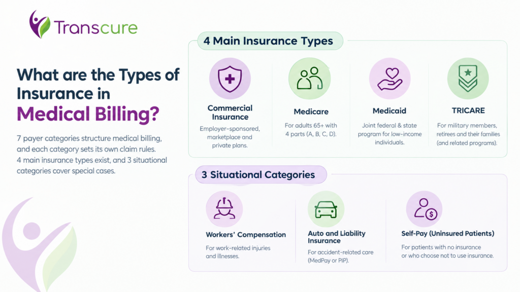 What are the Types of Insurance in Medical Billing?