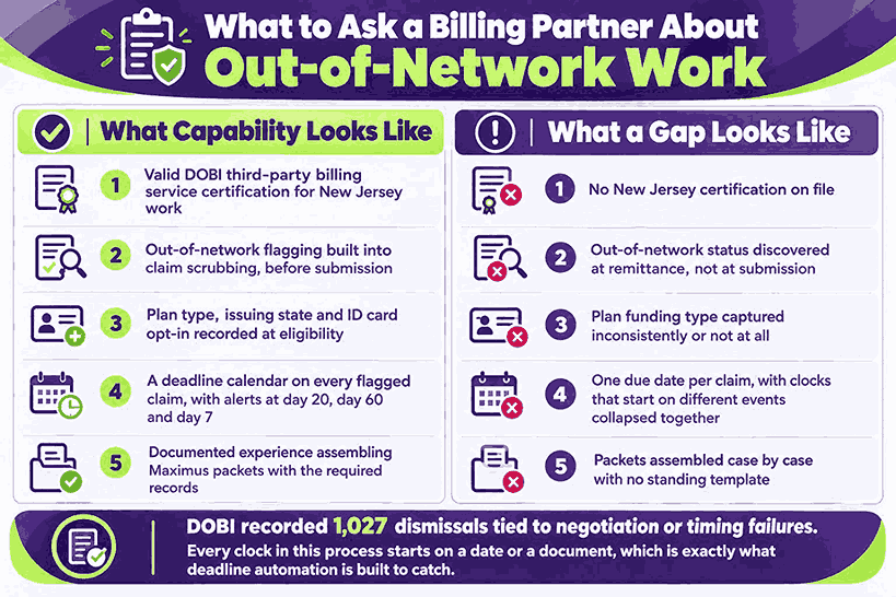 What to Ask a billing Partner About Out-of-Network Work