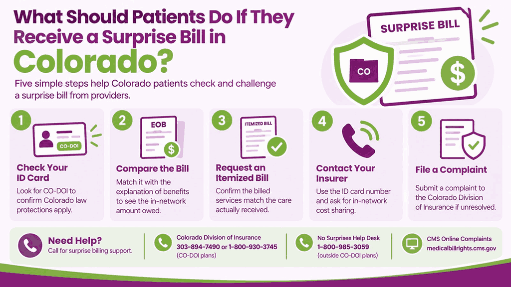 What Should Patients Do if They Receive a Surprise Bill In Colorado?