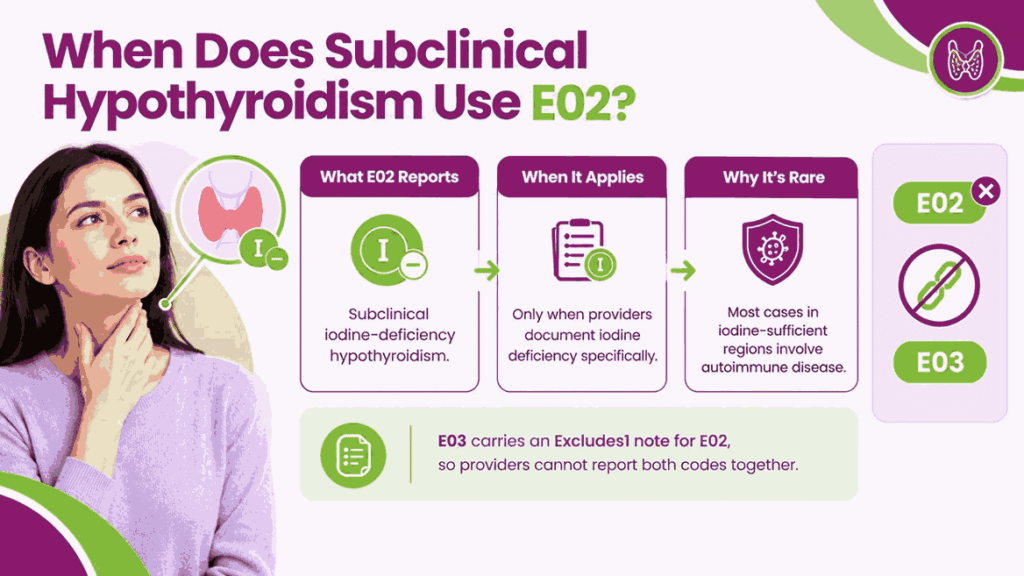 When Does Subclinical Hypothyroidism Use E02?